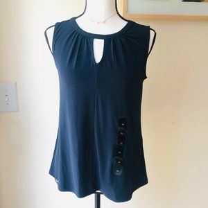 Banana Republic Pleat Flounce Hem Tank Top T-shirt